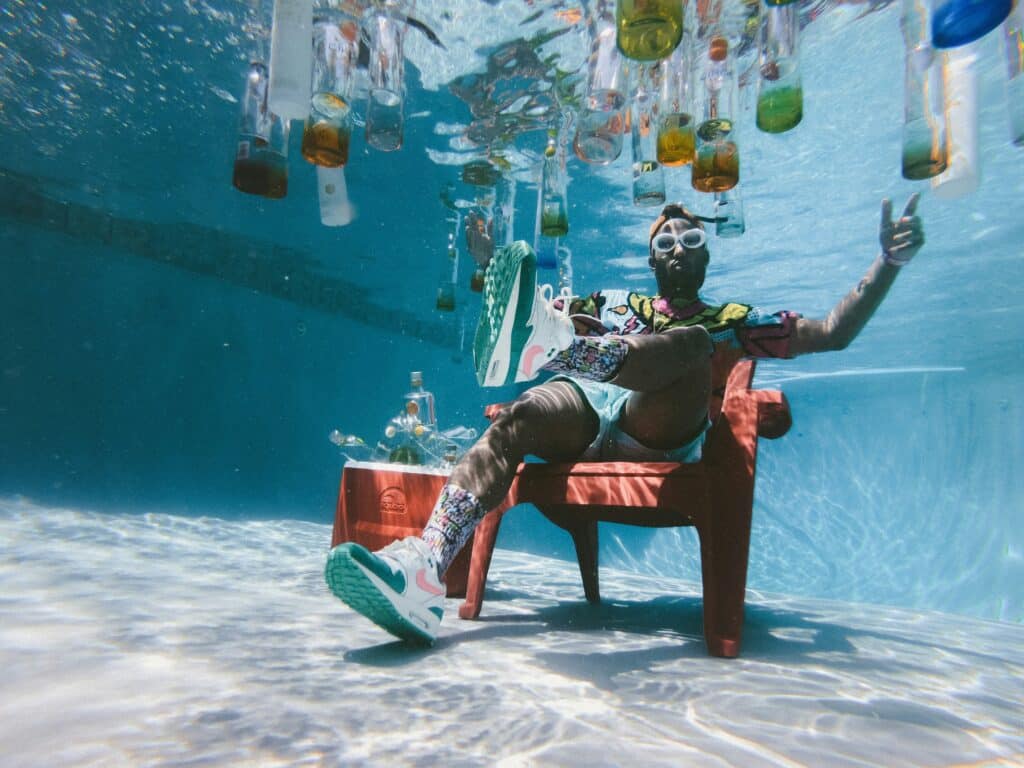 stag do swimming pool