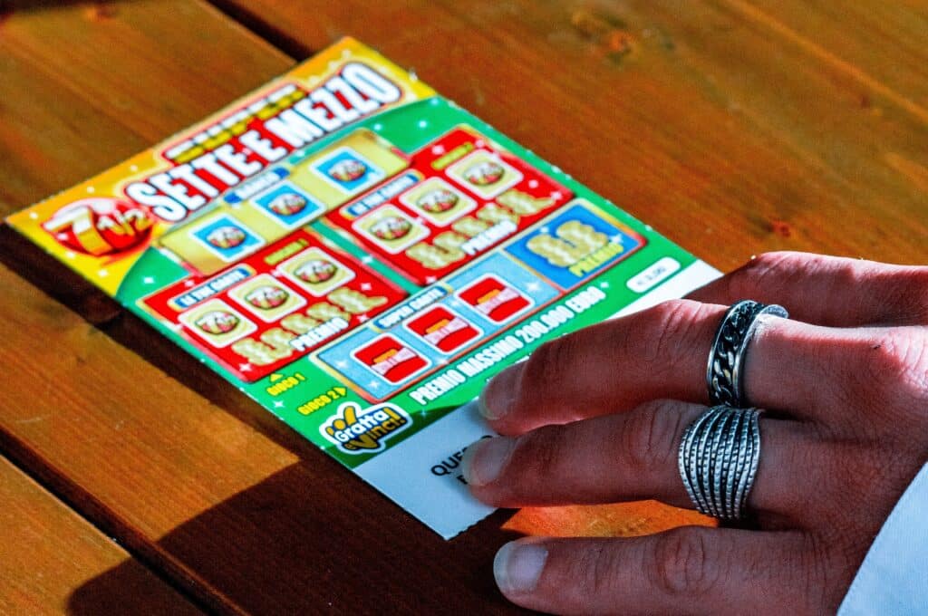 wedding prop scratch card