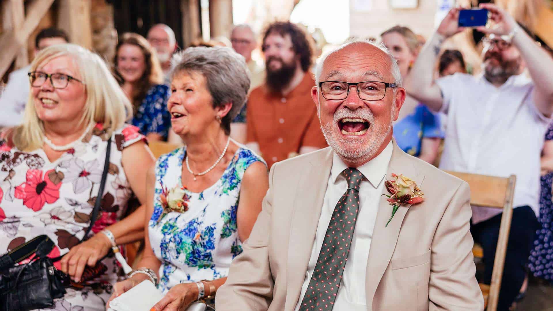 wedding speech laughter