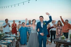 couple wedding vows on the beach Speechy
