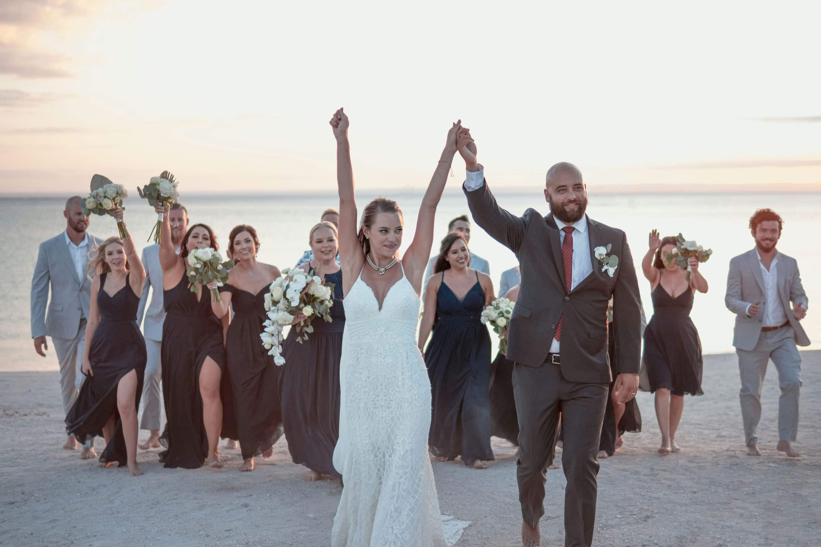 couple excited after delivering vows that Speechy wrote