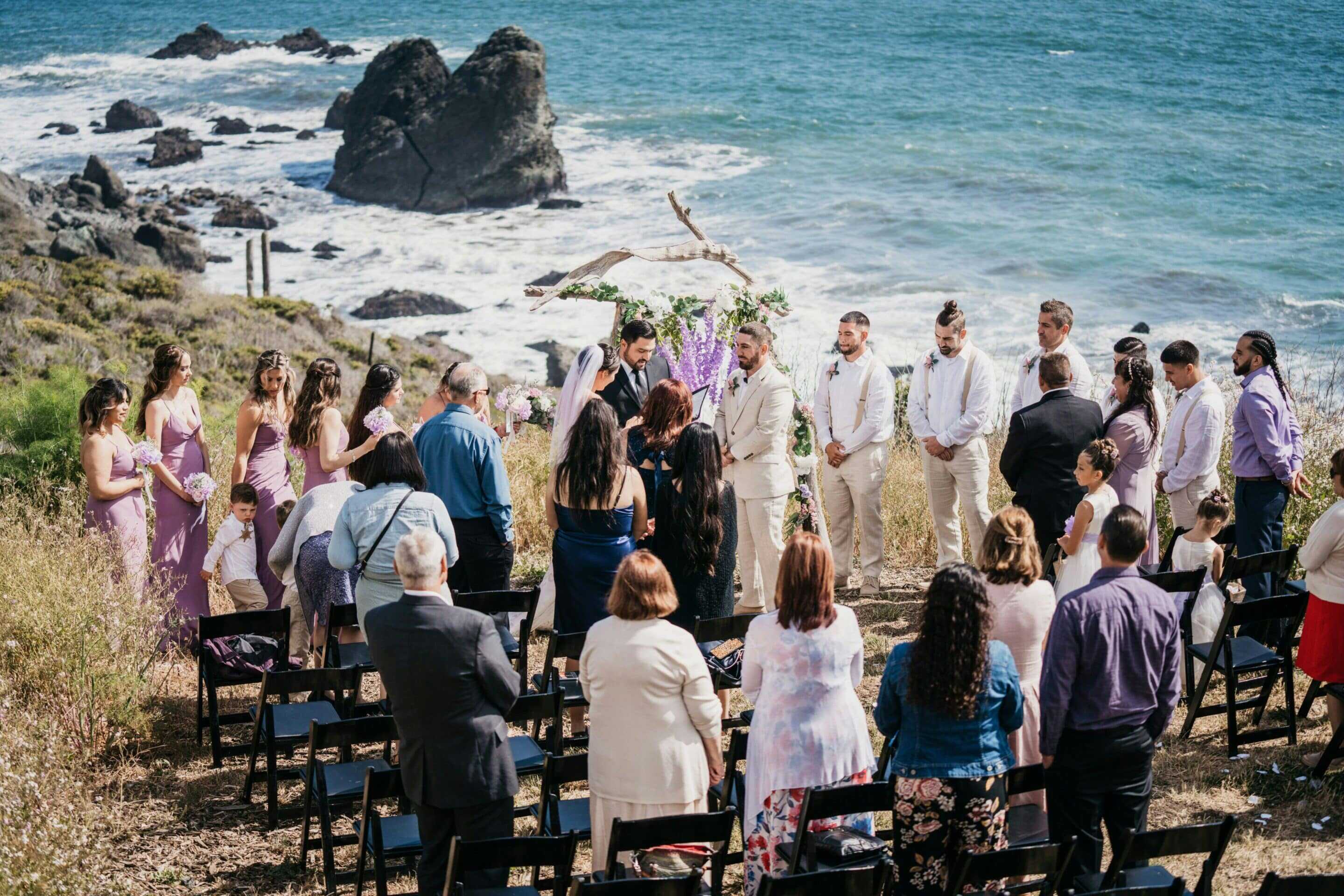 Couple delivering their unique wedding vows as promoted by Speechy