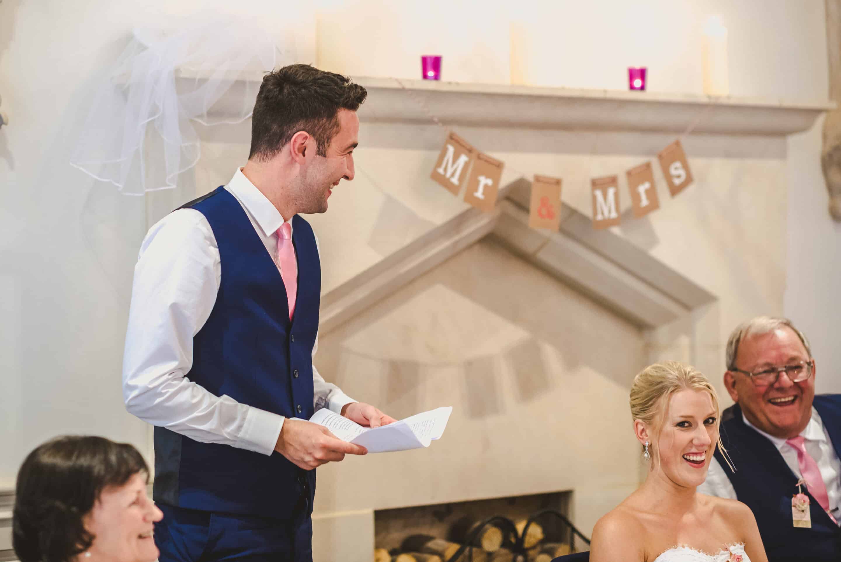 a groom who read Speechy's groom speech advice
