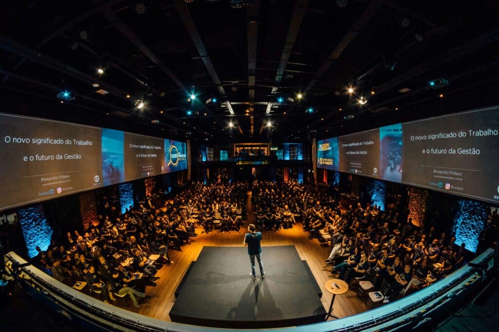 Ted Talk Speaker Delivering His Speech
